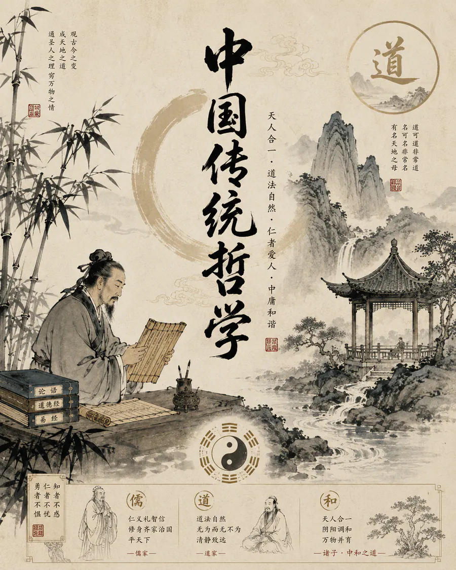 Traditional Chinese Philosophy course artwork